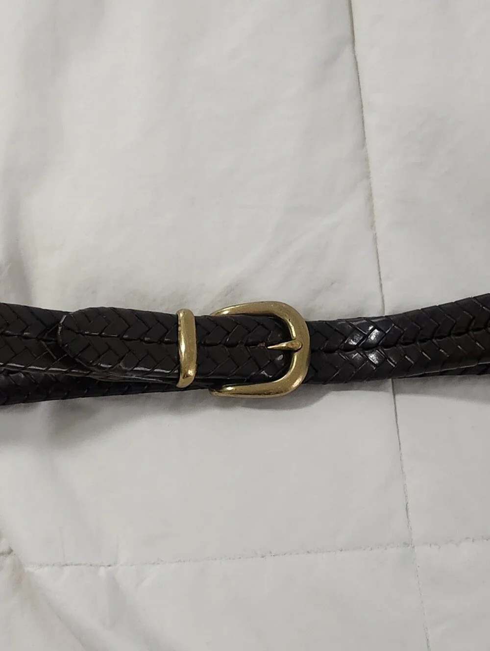 Vintage Coach Brown Braided Leather Size 36 Style # 5922